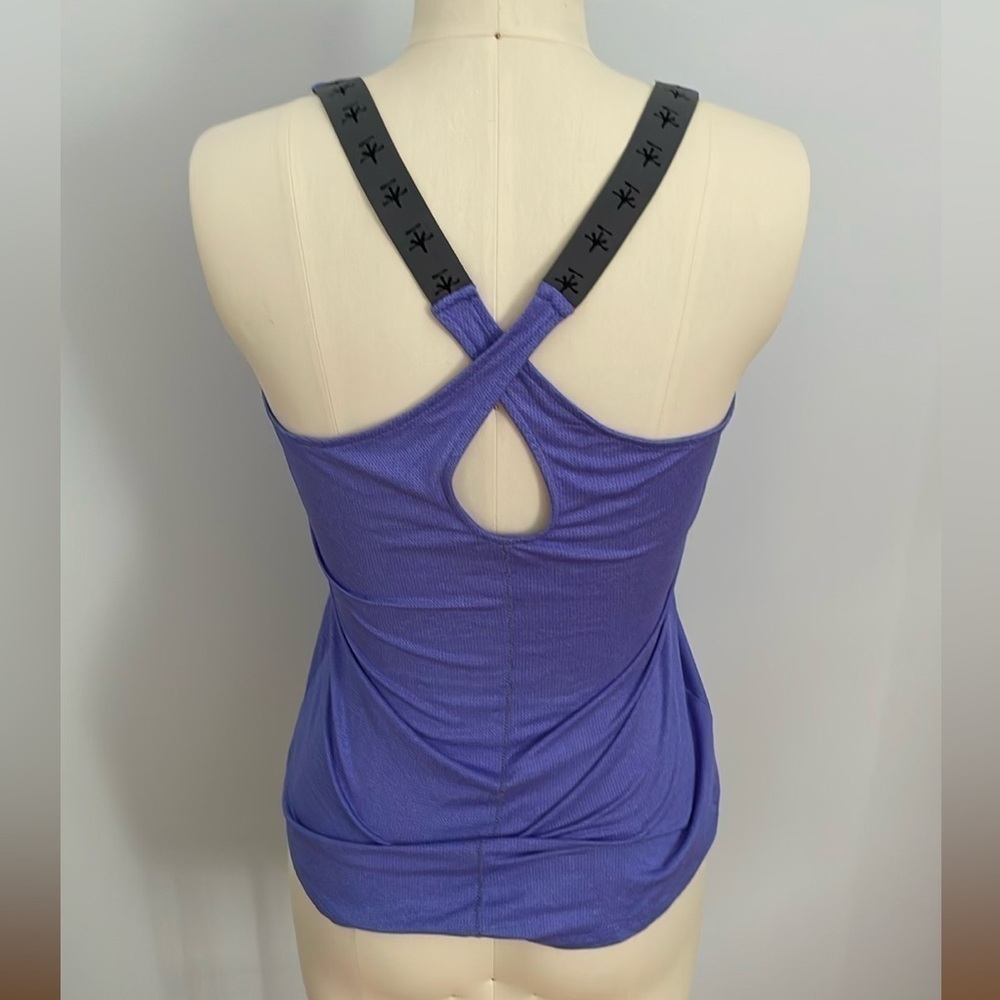 Soybu Cross Back Exercise Top- Purple- Small - Picture 3 of 4